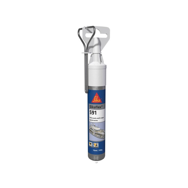 Mastic polymère Sikaflex 591i - Blanc - 70 ml
