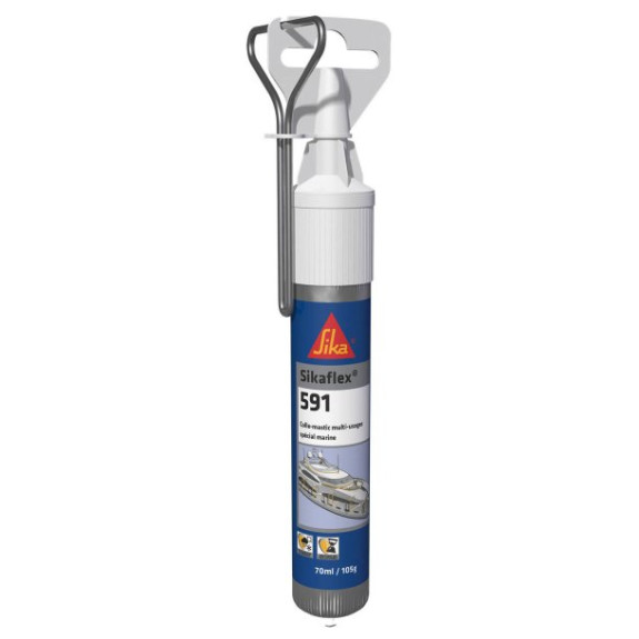 Mastic polymère Sikaflex 591i - Blanc - 70 ml