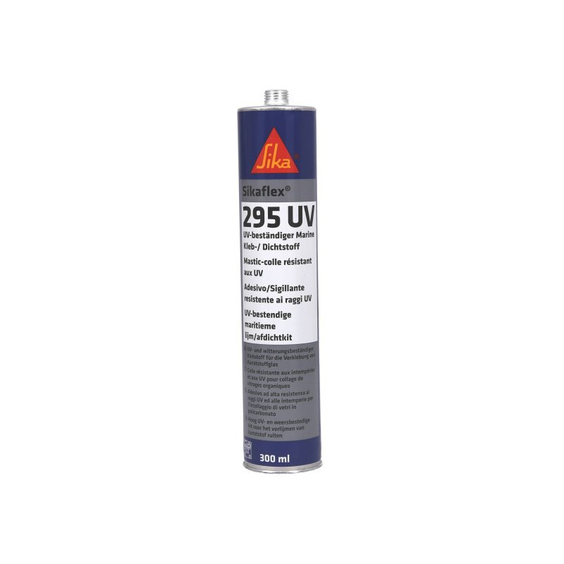 Mastic colle spécial hublots SIKAFLEX 295 UV - Blanc - 310 ml