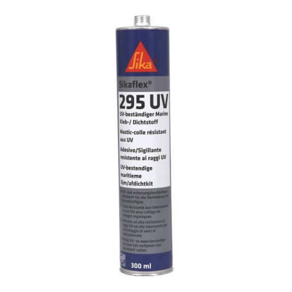 Mastic colle spécial hublots SIKAFLEX 295 UV - Blanc - 310 ml