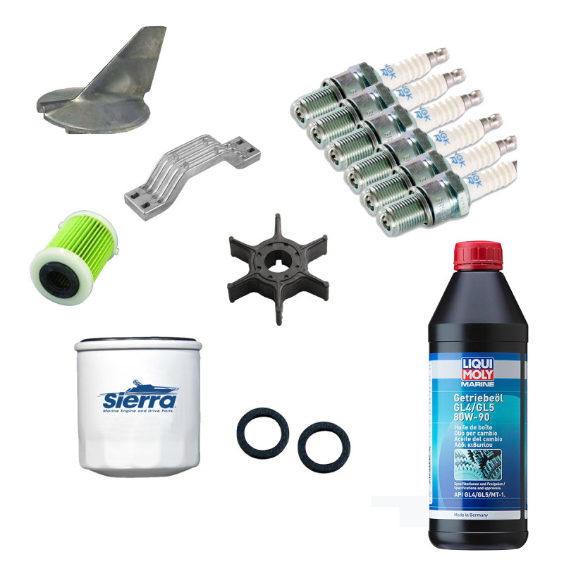 Kit de révision pour moteur Yamaha F200- F225 (V6) après 2006 - 4 Temps - PESCARO