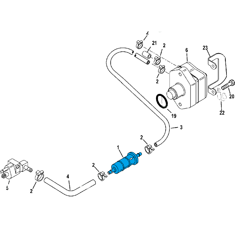 Kit de révision pour moteur Mercury 30 CV - 4...