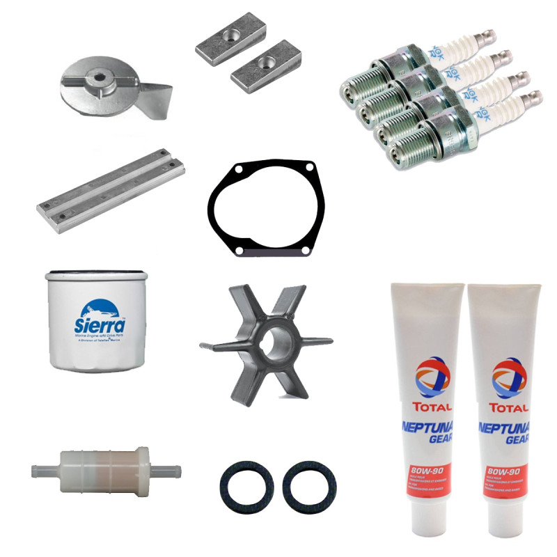 Kit de révision pour moteur Mercury 40-50-60 CV 4 Temps 4 cylindres carburateur - PESCARO
