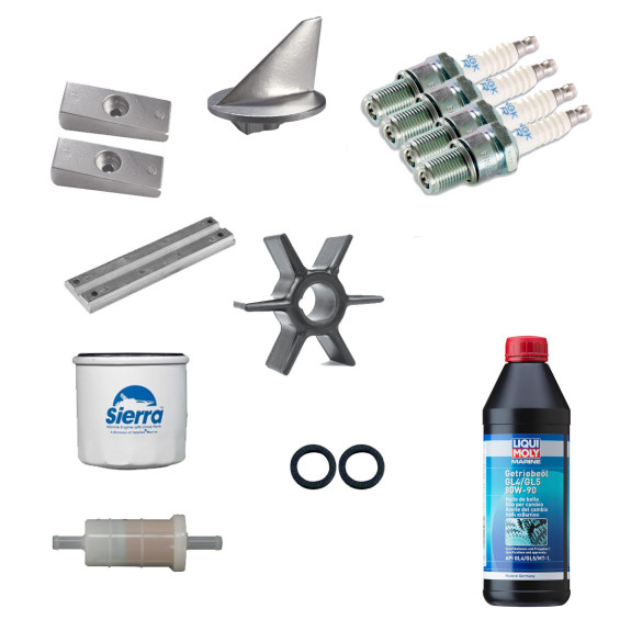 Kit de révision pour moteur Mercury 75 et 90cv 4 Temps carburateur - PESCARO