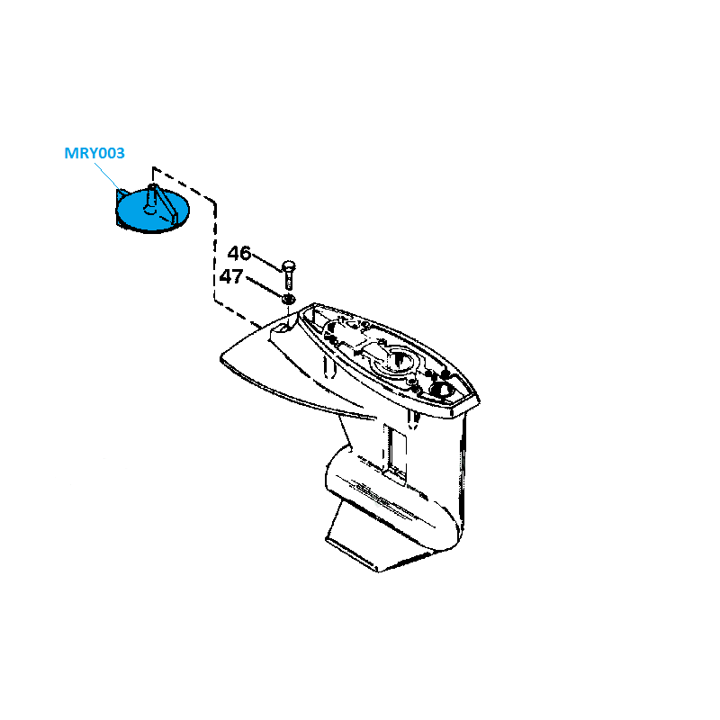 Kit de révision pour moteur Mercury 20 et 25 CV...