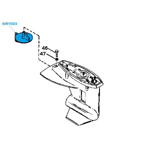 Kit de révision pour moteur Mercury 20 et 25 CV 2 cylindres 2 Temps - PESCARO