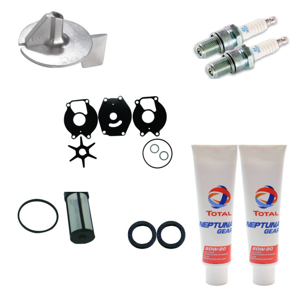 Kit de révision pour moteur Mercury 20 et 25 CV 2 cylindres 2 Temps - PESCARO