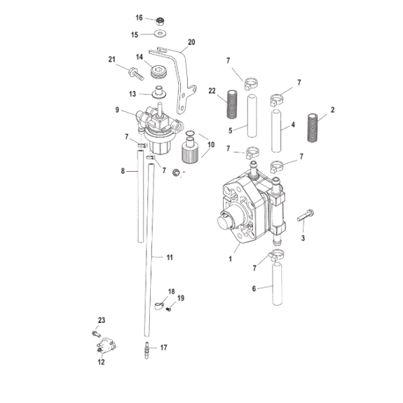 Kit de révision pour moteur Mercury 30 et 40 CV 2 cylindres 2 Temps - PESCARO