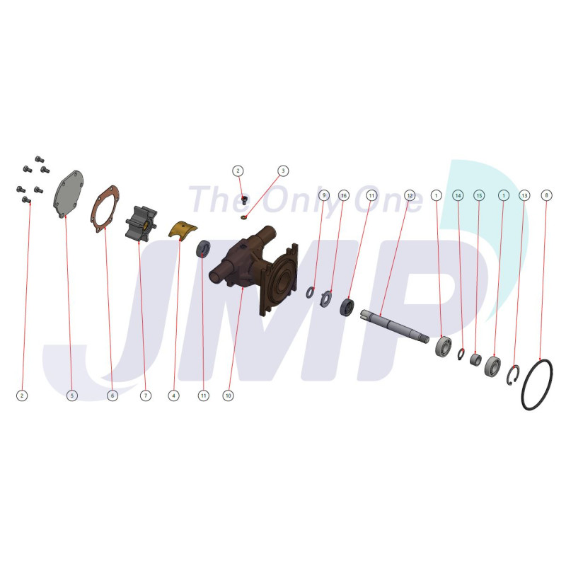 Kit majeur pour pompe JPR-VP0010DB - JMP