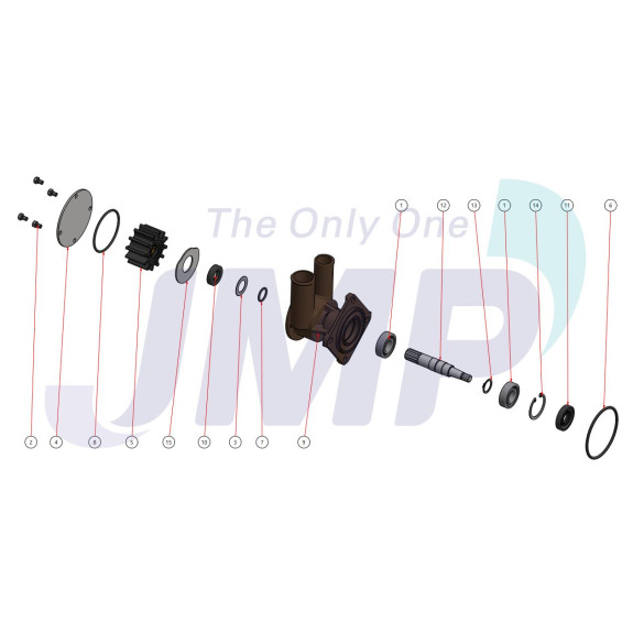 Kit majeur JSK0093 pour pompe JPR-VP0020D - JMP