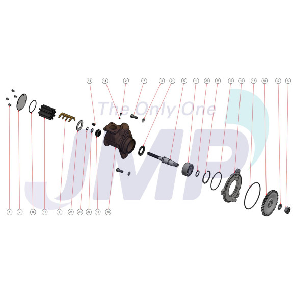 Kit majeur pour pompe JPR-VP0110DB Volvo Penta D11B