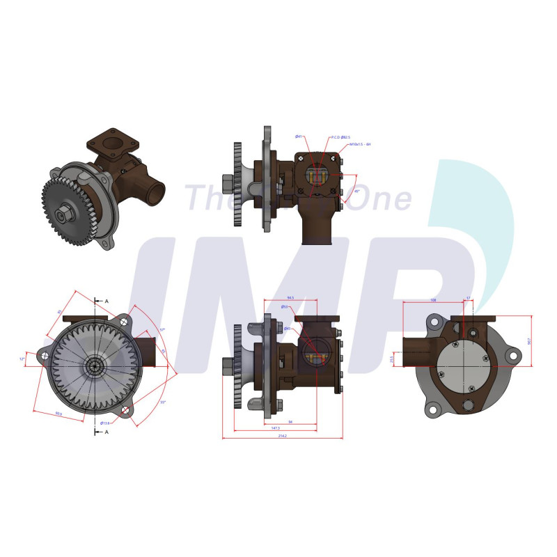 Kit majeur pour pompe JPR-VP0110DB Volvo Penta D11B