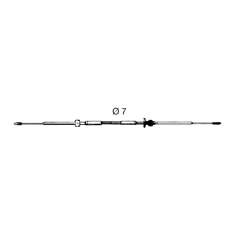Câble de commande C14pour moteurs Johnson / Evinrude - 18 pieds - ULTRAFLEX