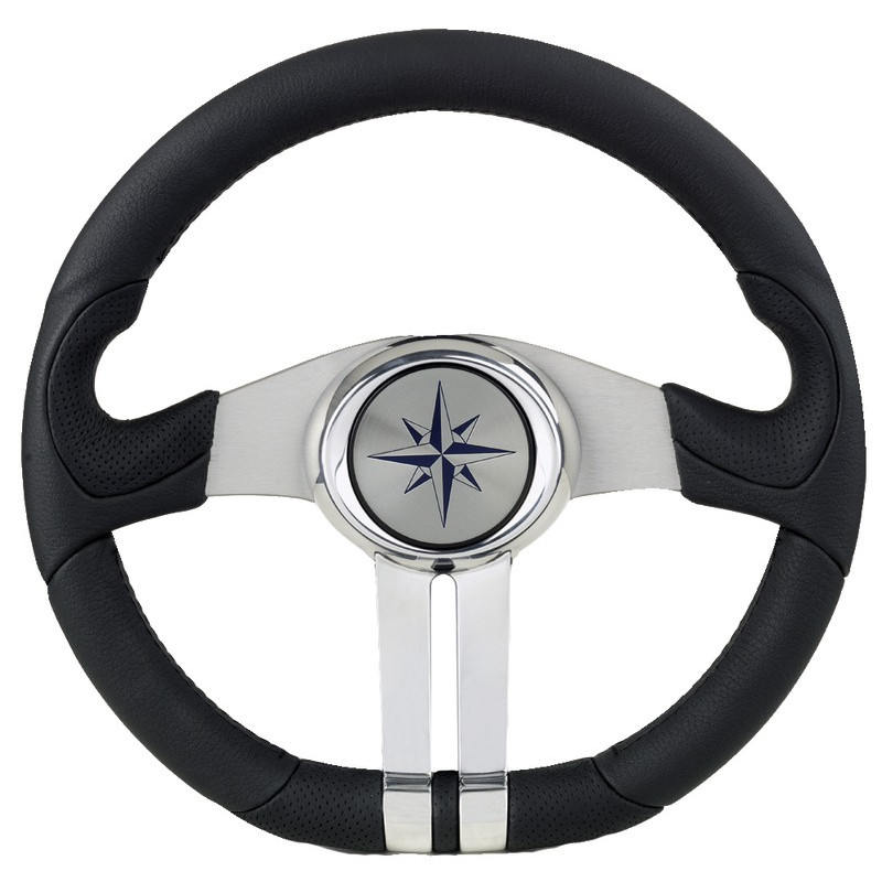 Volant Baltic Noir – barre à roue marine esthétique et robuste