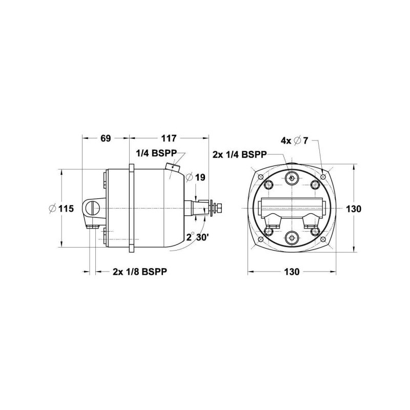 Kit direction hydraulique LS80 PRO jusqu’à 80CV Lecomble & Schmitt