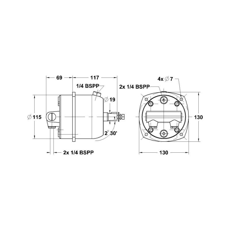 Kit de Direction Hydraulique LS225 PRO jusqu'à 225 CV - LECOMBLE ET SCHMIT