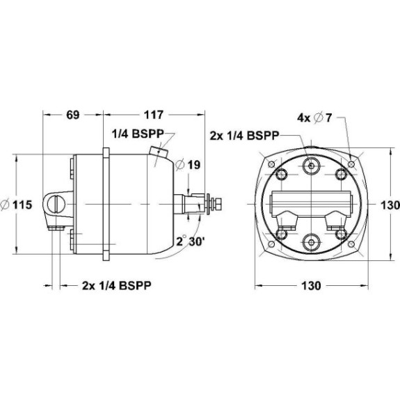 Kit de Direction Hydraulique LS225 PRO jusqu'à 225 CV - LECOMBLE ET SCHMIT
