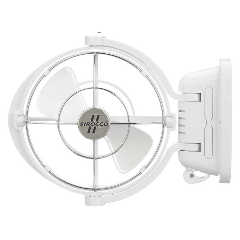 Ventilateur Sirocco II blanc 12-24V - CAFRAMO