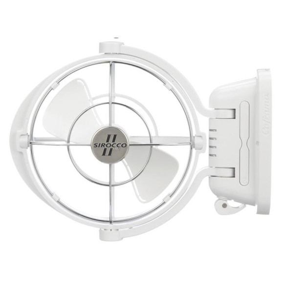 Ventilateur Sirocco II blanc 12-24V - CAFRAMO