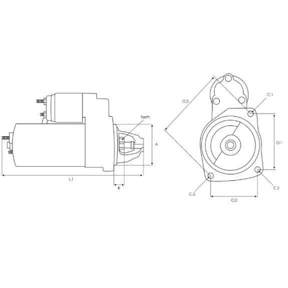 Démarreur Hitachi pour moteur HONDA BF60A et BFP60A