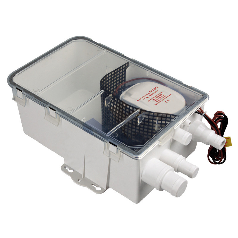Collecteur eaux usées avec pompe automatique 48l/min 12V SUPERFLOW