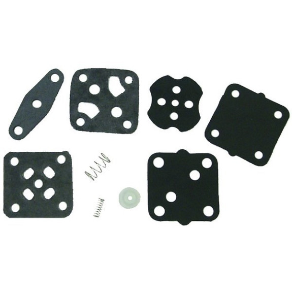 Kit réparation pompe à essence (membranes et joints) – hors-bords Johnson/Evinrude 2.5 à 25 cv 2 temps (1982 et plus)