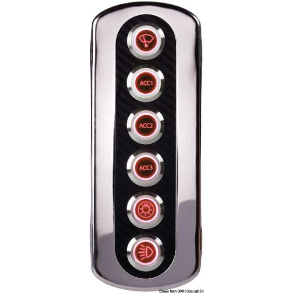 Tableau électrique Flush - Rouge