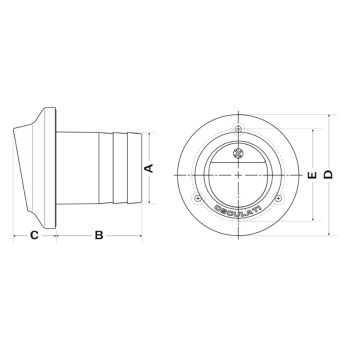 Sorties d'échappements en technopolyère et inox avec clapet anti-retour 100 mm 2