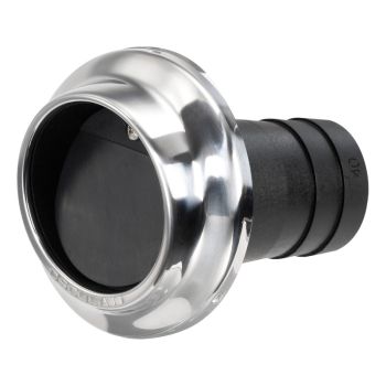 Sorties d'échappements en technopolyère et inox avec clapet anti-retour 75 mm