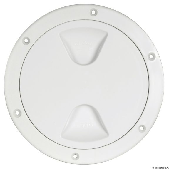 Trappe de visite ronde à vis - 125 mm - blanche