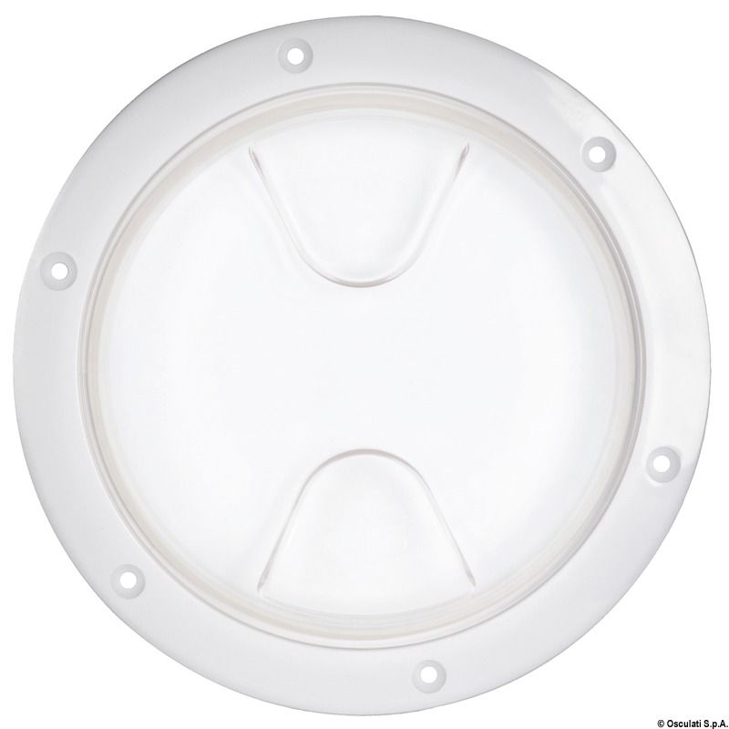 Trappe de visite ronde à vis - 203 mm - transparente