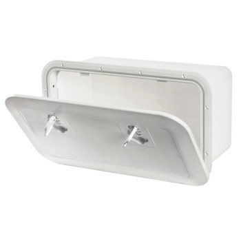 Caisson blanc avec trappe 600 x 350 mm