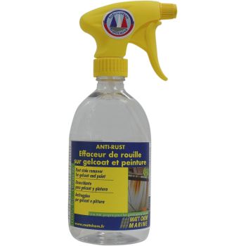 Effaceur de rouille sur Gelcoat et peintureAnti-Rust - 500 ml