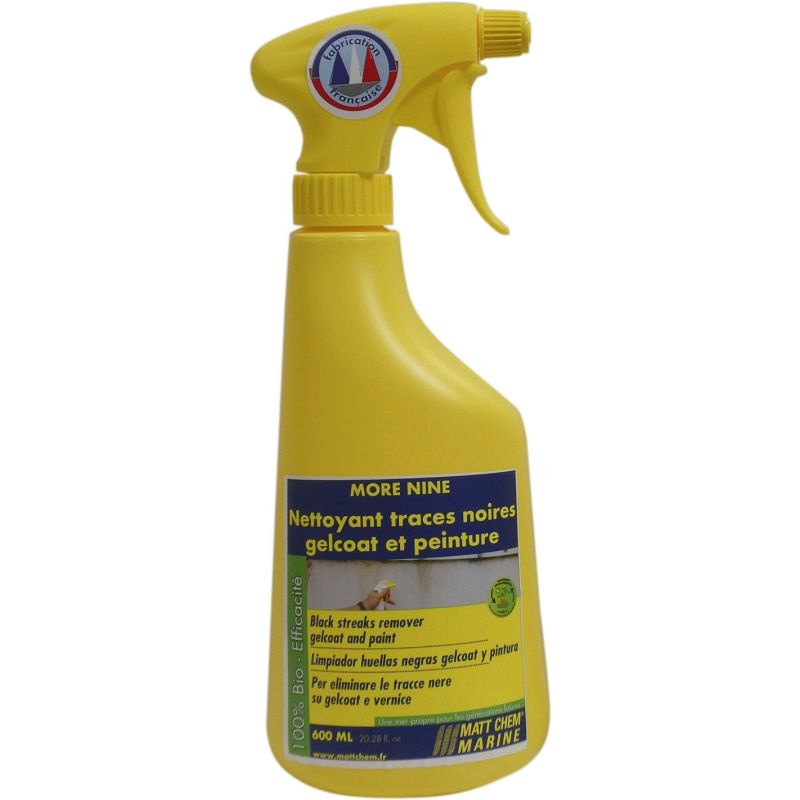 Effaceur de traces noires sur gelcoat et peinture - MORE NINE - 600 ml