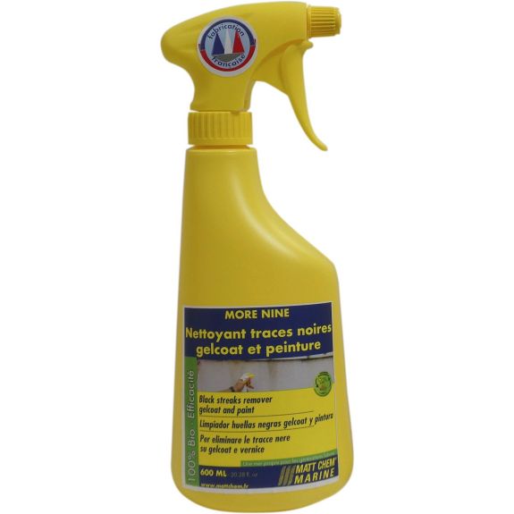 Effaceur de traces noires sur gelcoat et peinture - MORE NINE - 600 ml