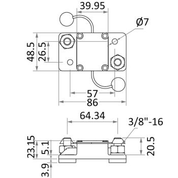 Coupe-circuit étanche à réarmement automatique 60 A 2