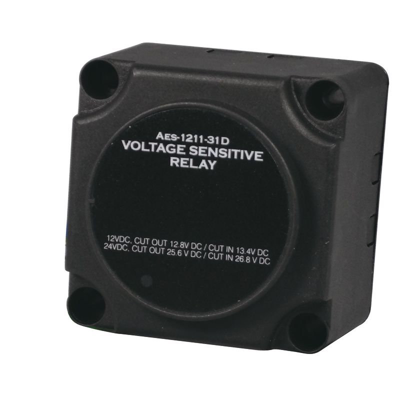 Relais de couplage / découplage automatique sensible au voltage 140 A – 12/24 V – charge simultanée deux batteries – sélection a