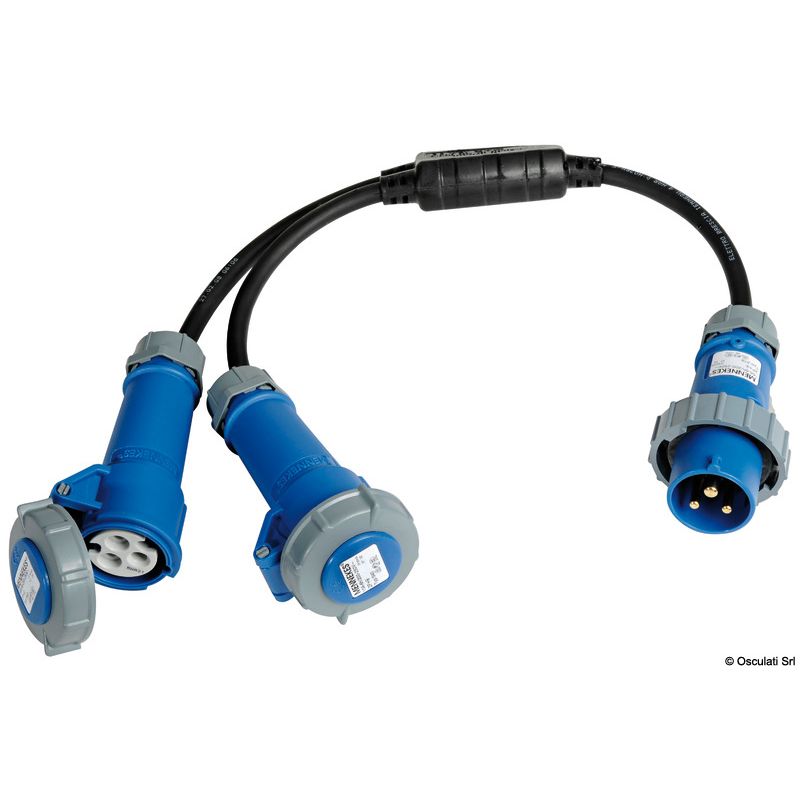 Double prise de raccordement courant quai 16 A – IP67 – 230 V