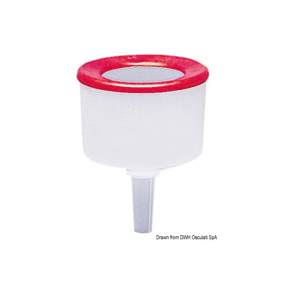 Entonnoir flottant avec filtre pour carburant