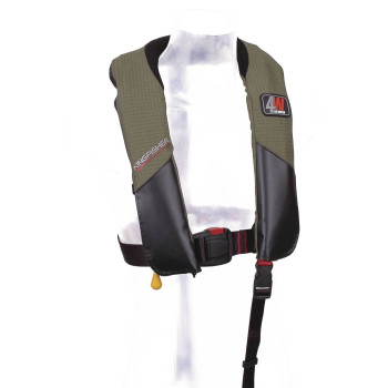 Pack 2 gilets gonflable automatiques spécial pêche Kingfisher 150N - Kaki 2
