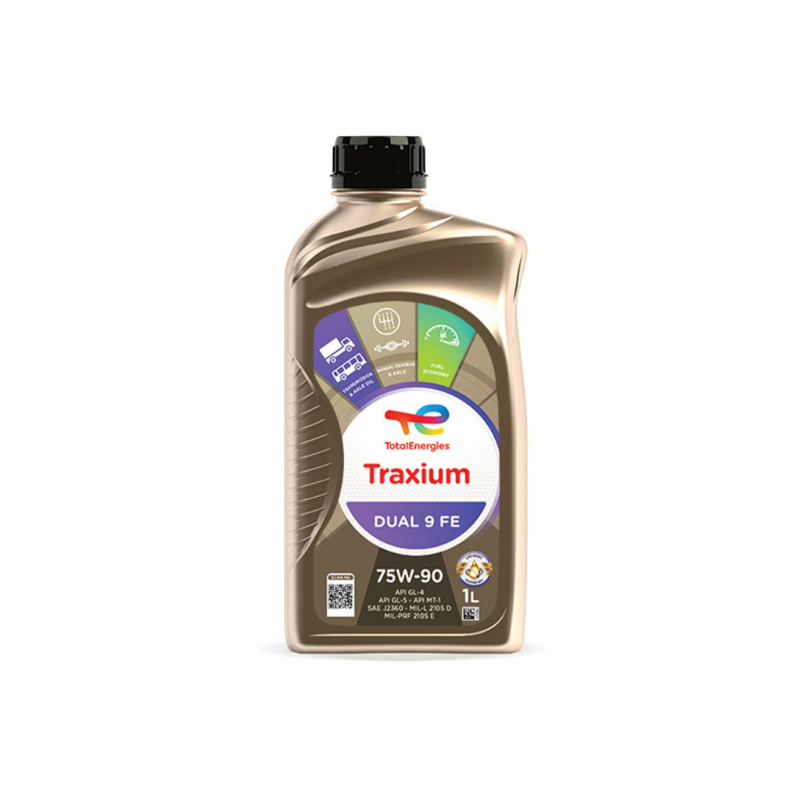 Huile d'embase Trans Dual 9 FE 75W90 haute performance 1 litre- TOTAL