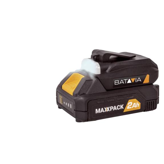 Adaptateur USB + lampe de poche 18V – batteries Maxxpack – Batavia