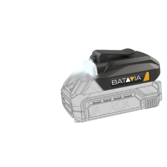 Adaptateur USB + lampe de poche 18V – batteries Maxxpack – Batavia