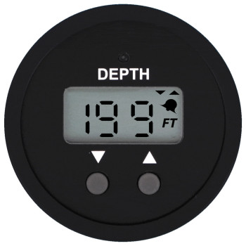 Sondeur à encastrer digital 2" Noir – 60 m – kit avec transducteur – Veethree