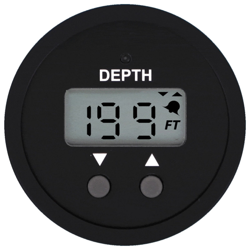Sondeur à encastrer digital 2" Noir – 60 m – kit avec transducteur – Veethree