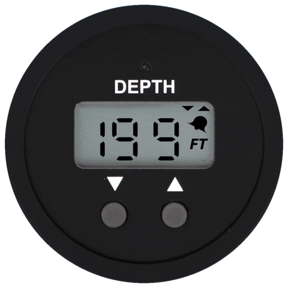 Sondeur à encastrer digital 2" Noir – 60 m – kit avec transducteur – Veethree