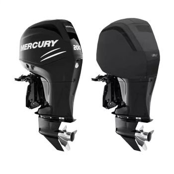 Housse de moteur noire ventilée pour Mercury 135-200 CV Verado 4 cylindres 1.7L à partir de 2005 - OCEANSOUTH