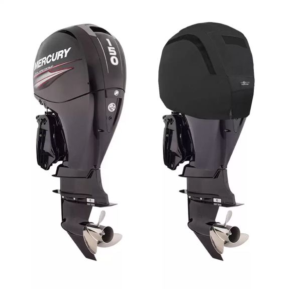 Housse de moteur noire ventilée pour Mercury 135-150 CV 4 temps 4 cylindres 3.0L à partir de 2011 - OCEANSOUTH