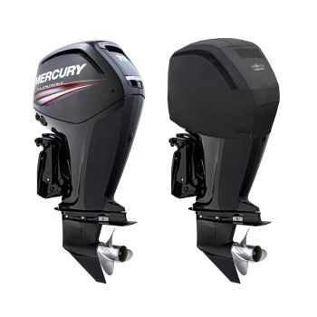 Housse de moteur noire ventilée pour Mercury 75-115 CV 4 temps 4 cylindres 2.1L à partir de 2014 - OCEANSOUTH