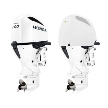 Housse de moteur ventilée blanche pour moteur HONDA BF175à BF250à partir de 2019- OCEANSOUTH